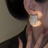 Boucles d'oreilles de luxe cascade et pompon - Plaqué Or 18 Carats✨