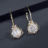 Boucles d'oreilles Rose de Crystal 🔮