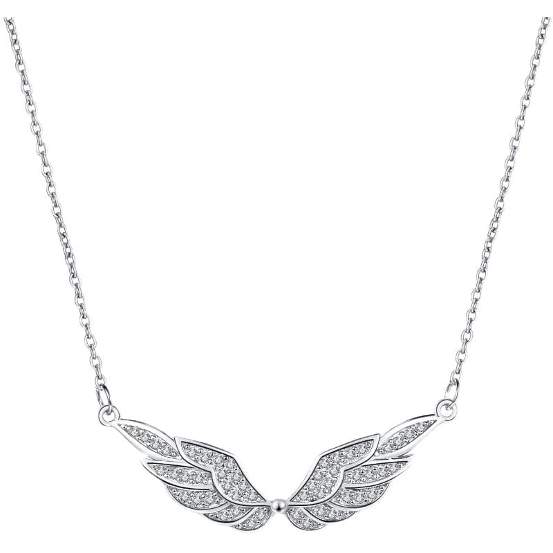Collier ailes d'ange en zircon cubique