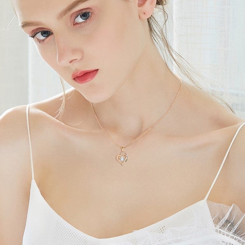 Collier double cœur Je t'aime pour toujours