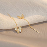 🦋 Boucles d'oreilles papillon en diamant💎