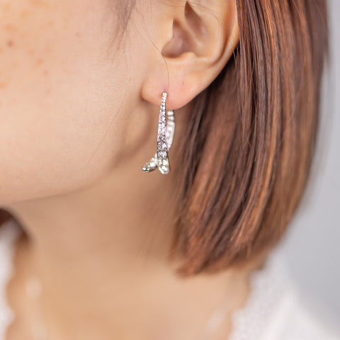 Boucles d'oreilles Incurvées à Strass Plaqué Or - Diamant Moissanite 1 Carat 💎