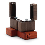 Écrin Bague <br /> En Bois Individuel