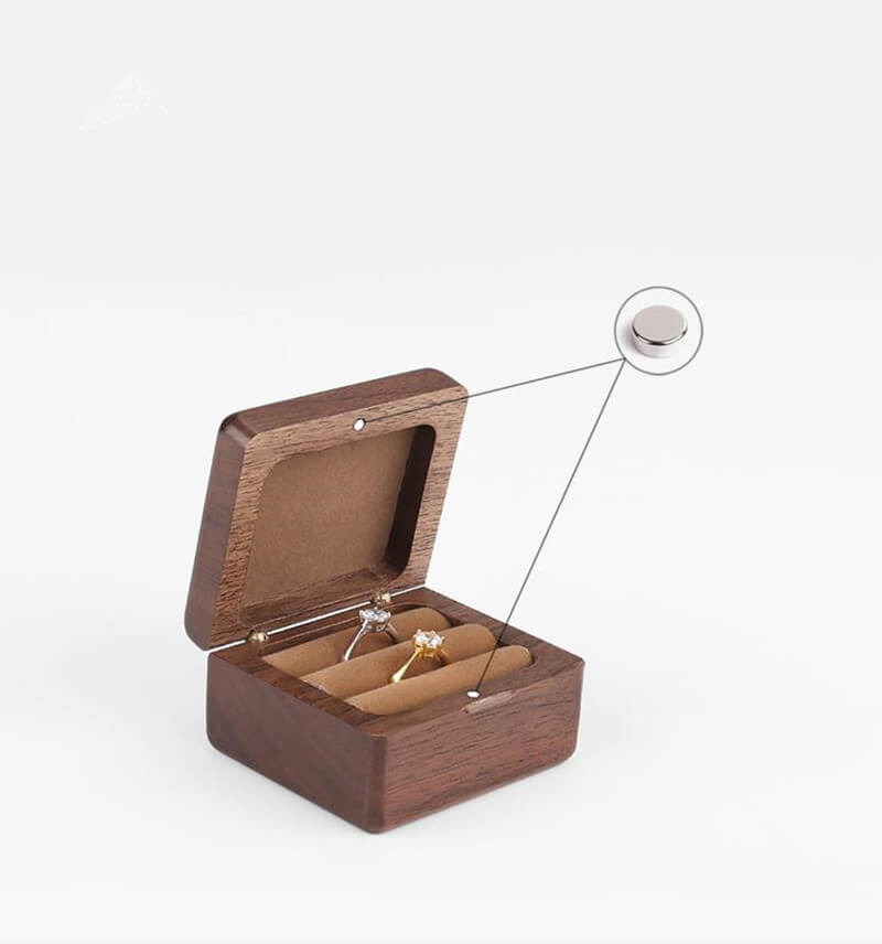 Écrin Bague <br /> Fiançailles Bois