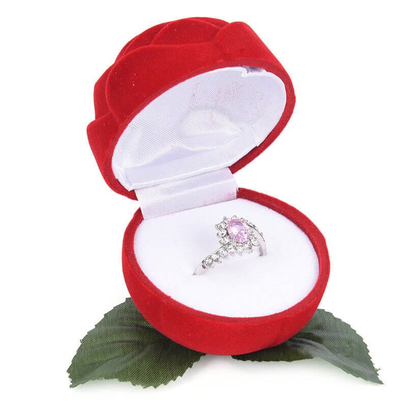 Écrin Bague <br /> Rose Rouge