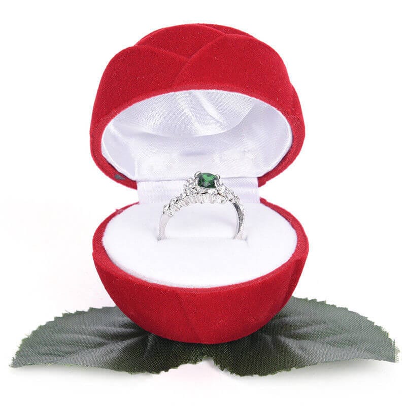 Écrin Bague <br /> Rose Rouge