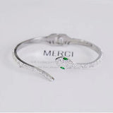 Bracelet serpent Medusa en cristal et zircon