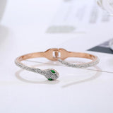 Bracelet serpent Medusa en cristal et zircon