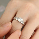 Bague solitaire Aurora Argent Sterling 925 - Diamant Moissanite 1 Carat 💎