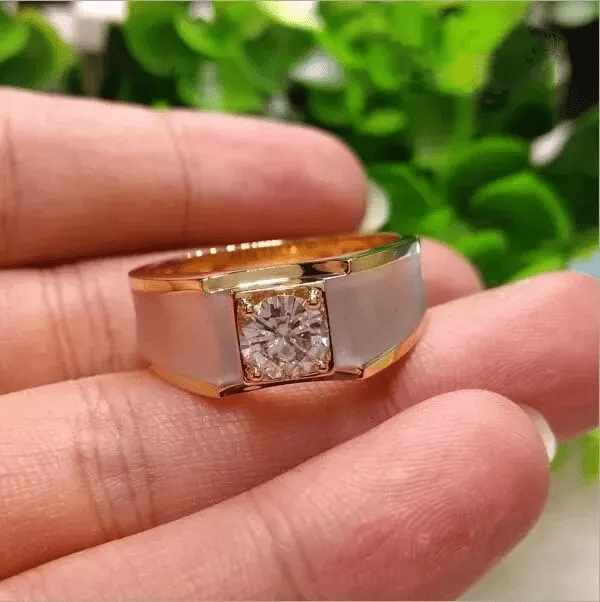 Bague Solitaire Gaïa Plaqué Or - Diamant Moissanite 1 Carat 💎