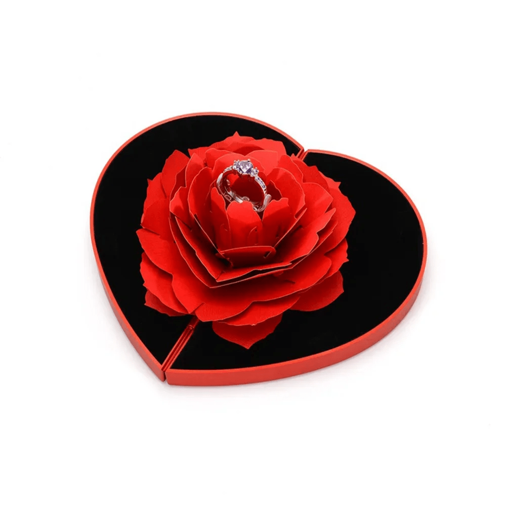 Boite écrin Rouge fleure