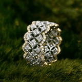 Anneau hallebarde Nérée en Argent Sterling 925- Sertie Diamant Zircon💎