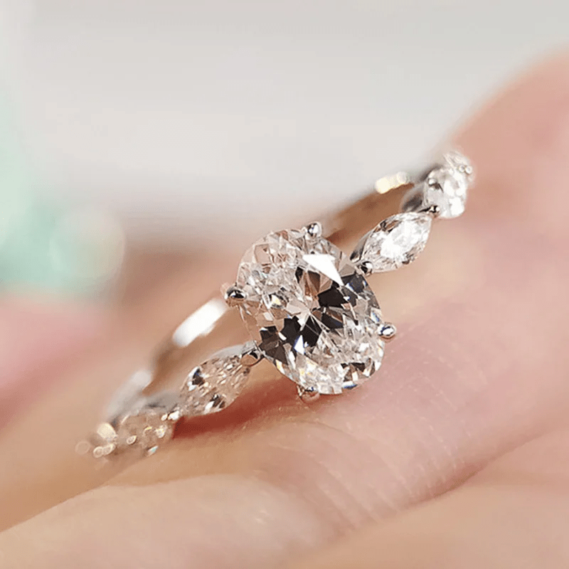Bague d'éternité Aurore en Argent 925 - Diamant Moissanite 1 Carat 💎