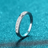 Bague Clarté Épurée En Argent Sterling 925 - Diamant Moissanite 1 Carat 💎Loriele™