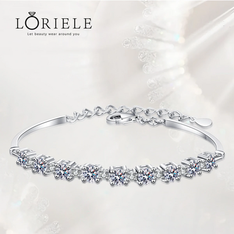 Purity Prism Bracelet in 925 Sterling Silver with Moissanite Diamonds 💎