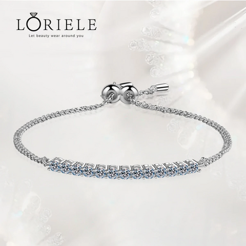 Astral Allure Bracelet in 925 Sterling Silver with Moissanite Diamonds 💎