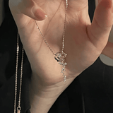 Collier Or Rose Floramantis 18ct - Diamant Moissanite 1 Carats💎Loriele™