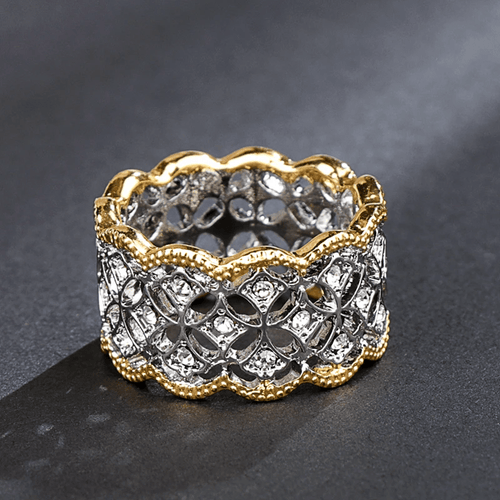 Anneau hallebarde Nérée en Argent Sterling 925  - Sertie Diamant Zircon💎