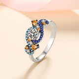 LORIELE - Bague Harmonie Astrale en Argent Sterling 925 - Diamant Moissanite 1 Carat 💎