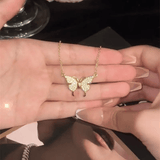 Collier Aile d'Or Aimanté serti de Zircon 💎 - Or 14K Loriele™