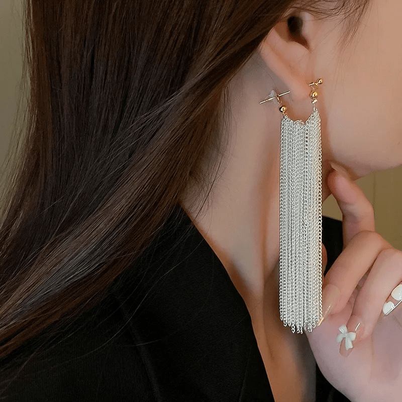 Boucles d'oreilles Cascade de Perles - Loriele™ ✨