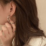 Boucles d'oreilles Créole Twist Plaqué Or 18 Carats - Loriele™