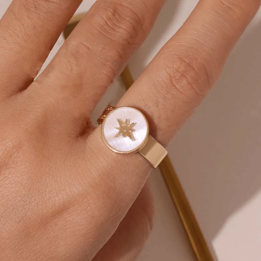 Bague Ajustable Emblème Étoilé - LORIELE