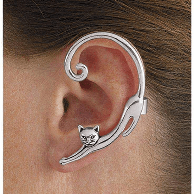 Clips d’oreilles Éclat Félin 🐱 - Zircone Cubique 💎 x2