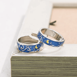 Bagues de promesse Ciel d'Azur en Argent Sterling 925 🌠