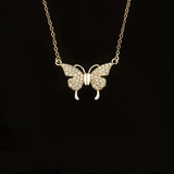 Collier Aile d'Or Aimanté serti de Zircon 💎 - Or 14K Loriele™