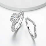 Ensembles de bagues Zephyr Argenté 925 - Diamant Moissanite 1 Carat 💎