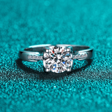 Bague SolitaireAntares Aurore En Argent Sterling 925 - Diamant Moissanite 1 Carat 💎Loriele™