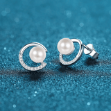 Boucles d'oreilles Perle Isabella en Argent Sterling 925 Loriele™