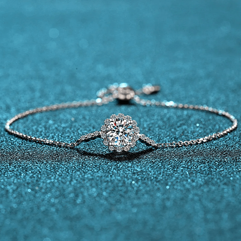 Bracelet Shimmering en Argent Sterling 925 avec Diamants Moissanite 💎