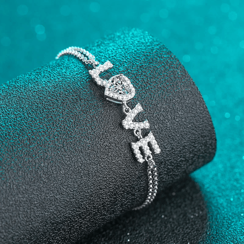 Bracelet Love Blissful en Argent Sterling 925 avec Diamants Moissanite 💎