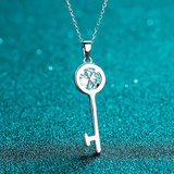 Pendentif klefki en Diamant Moissanite 💎 - Argent Sterling 925 Loriele™