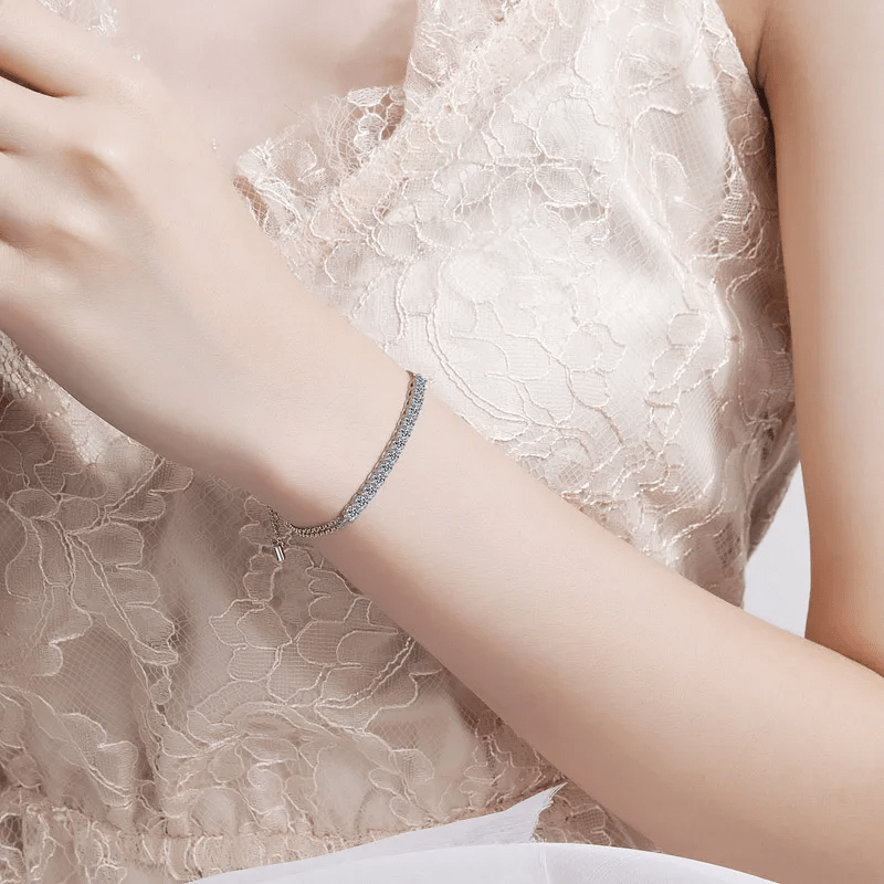 Bracelet Astral Allure en Argent Sterling 925 avec Diamants Moissanite 💎