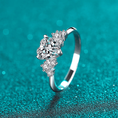 Bague Trio de Sérénité en Argent Sterling 925  - Diamant Moissanite 1 Carat 💎Loriele™