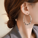 Boucles d'oreilles Créole Twist Plaqué Or 18 Carats - Loriele™