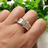 Bague Solitaire Gaïa Plaqué Or - Diamant Moissanite 1 Carat 💎