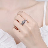 LORIELE - Bague Harmonie Astrale en Argent Sterling 925 - Diamant Moissanite 1 Carat 💎