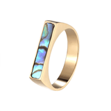 Bague Carrée Harmonia Rainbow, Plaquée Or 14K - 🌈