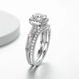 Ensembles de bagues Zephyr Argenté 925 - Diamant Moissanite 1 Carat 💎