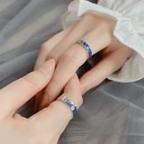 Bagues de promesse Ciel d'Azur en Argent Sterling 925 🌠