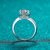 Bague Solitaire Douceur Argentée en Argent Sterling 925  - Diamant Moissanite 1 Carat 💎Loriele™