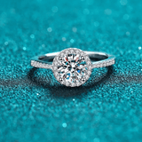 Bague Solitaire Scintillant En Argent Sterling 925 - Diamant Moissanite 1 Carat 💎Loriele™