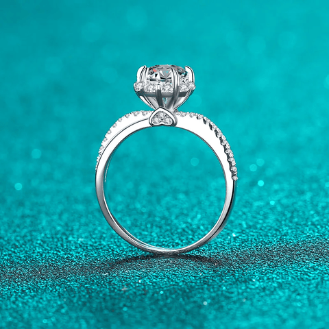 Bague Solitaire  Union Diamantée En Argent Sterling 925 - Diamant Moissanite 1 Carat 💎Loriele™