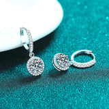 Boucles d'oreilles Féerie Callista en Argent Sterling 925 - Diamant Moissanite 1 Carat 💎