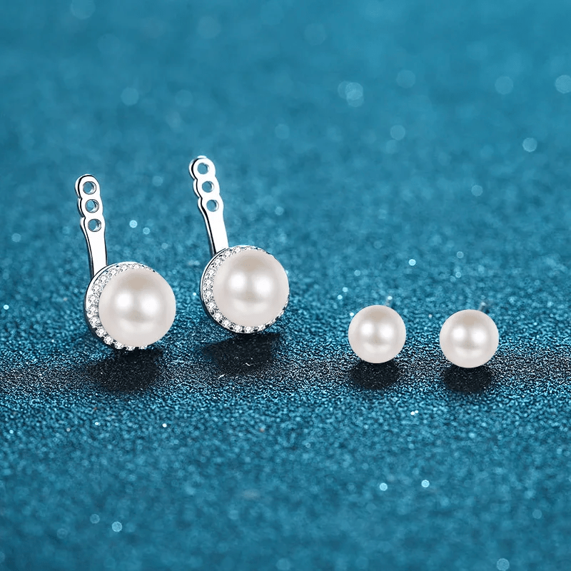 Boucles d'oreilles Perle Celestial en Argent Sterling 925 Loriele™