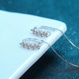 Boucles D'oreilles Chaine d'argent